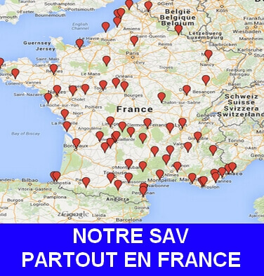 Cartes des SAV de France