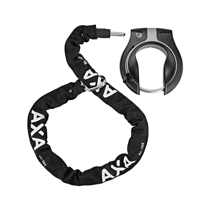 Antivol De Cadre AXA Solid Plus - Niveau Sécurité 11, Ouverture 57 Mm, Clé Amovible, Compatible Chaîne à Encastrer (noir)