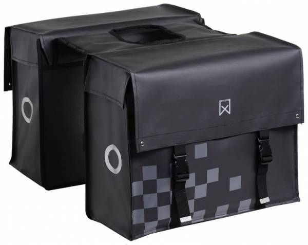 Cameo Bisonyl Double Sacoche Vélo Mixte – Noir Mat – 46L Ultra Spacieuse Et Robuste